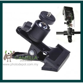 Camzilla Portable Mini Ballhead Clamp/ Car Clamp for Studio Light Support